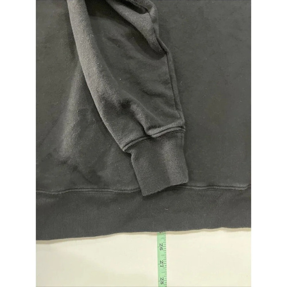 The North Face Size M Womens Classic Logo Hooded Sweatshirt Animal Print Black - Picture 5 of 7